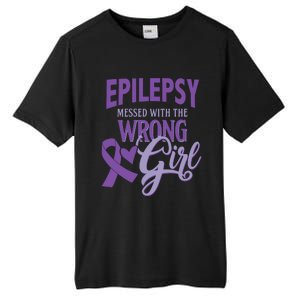 Epilepsy Messed With The Wrong Girl Tall Fusion ChromaSoft Performance T-Shirt