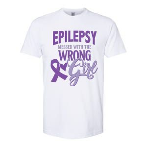 Epilepsy Messed With The Wrong Girl Softstyle CVC T-Shirt