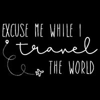 Excuse Me While I Travel The World Impact Tech Backpack
