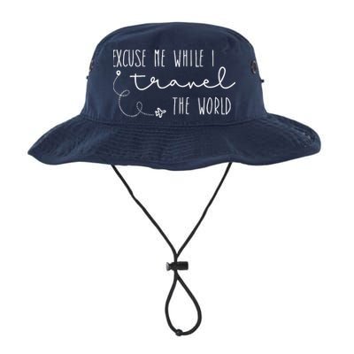Excuse Me While I Travel The World Bucket Hat