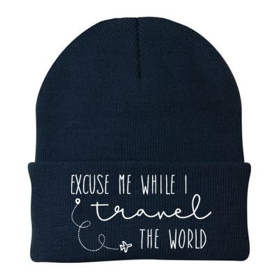 Excuse Me While I Travel The World Beanie