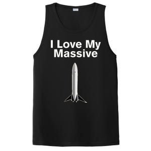 Elon Musk Wearing I Love Massive Rocket Starship PosiCharge Competitor Tank