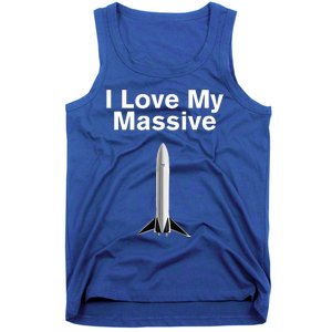 Elon Musk Wearing I Love Massive Rocket Starship Tank Top