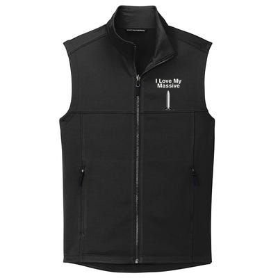 Elon Musk Wearing I Love Massive Rocket Starship Collective Smooth Fleece Vest