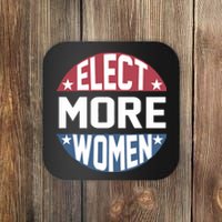 Elect More Women To Office Red Blue Feminist Election Coaster