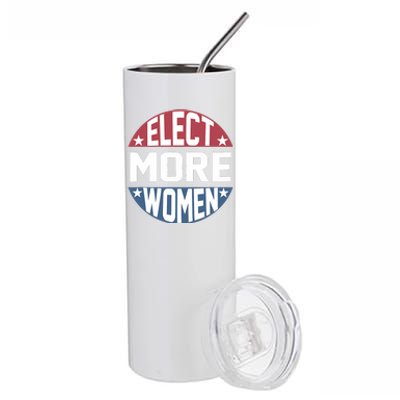 Elect More Women To Office Red Blue Feminist Election Stainless Steel Tumbler