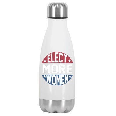 Elect More Women To Office Red Blue Feminist Election Stainless Steel Insulated Water Bottle