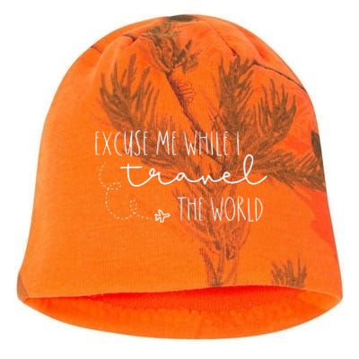 Excuse Me While I Travel The World Kati - Camo Knit Beanie