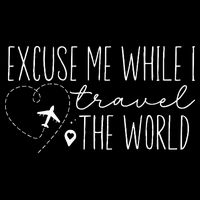Excuse Me While I Travel The World Daily Commute Backpack
