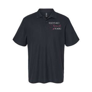 Excuse Me While I Travel The World Softstyle Adult Sport Polo