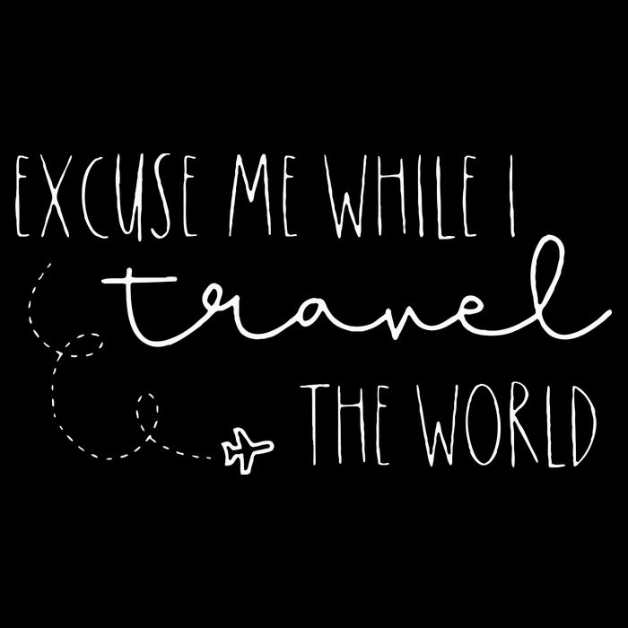 Excuse Me While I Travel The World Impact Tech Backpack