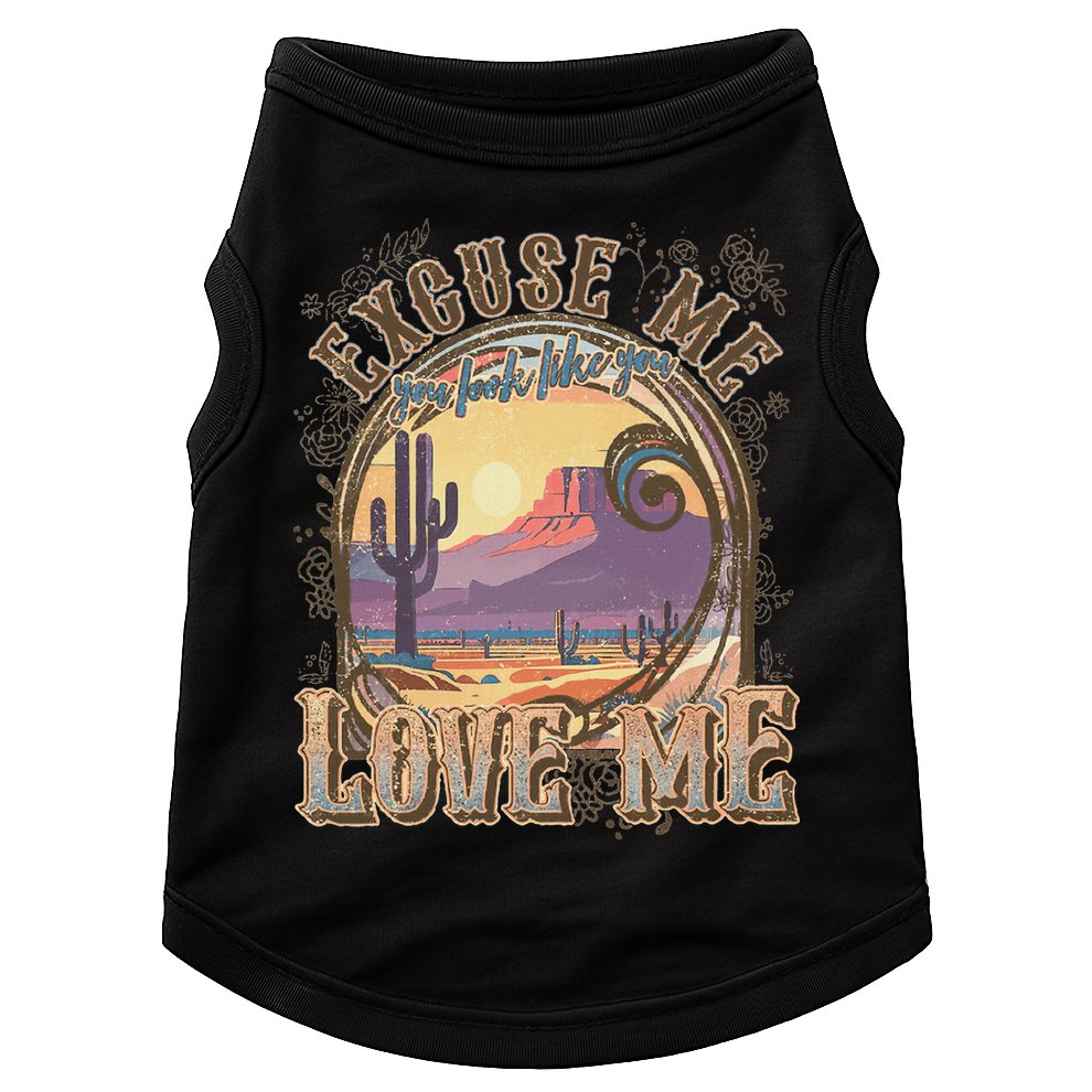 Excuse Me You Look Like You Love Me Doggie Tank