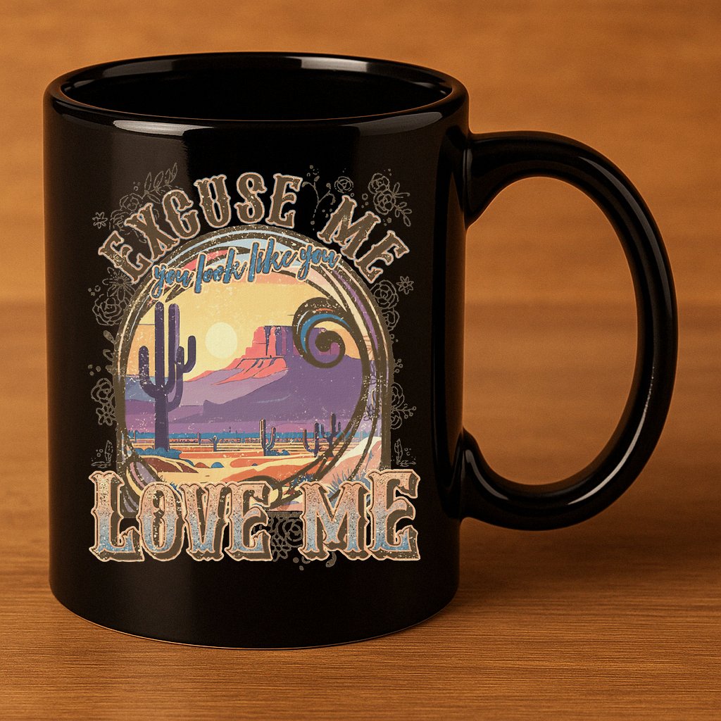Excuse Me You Look Like You Love Me 11oz C Handle Ceramic Mug