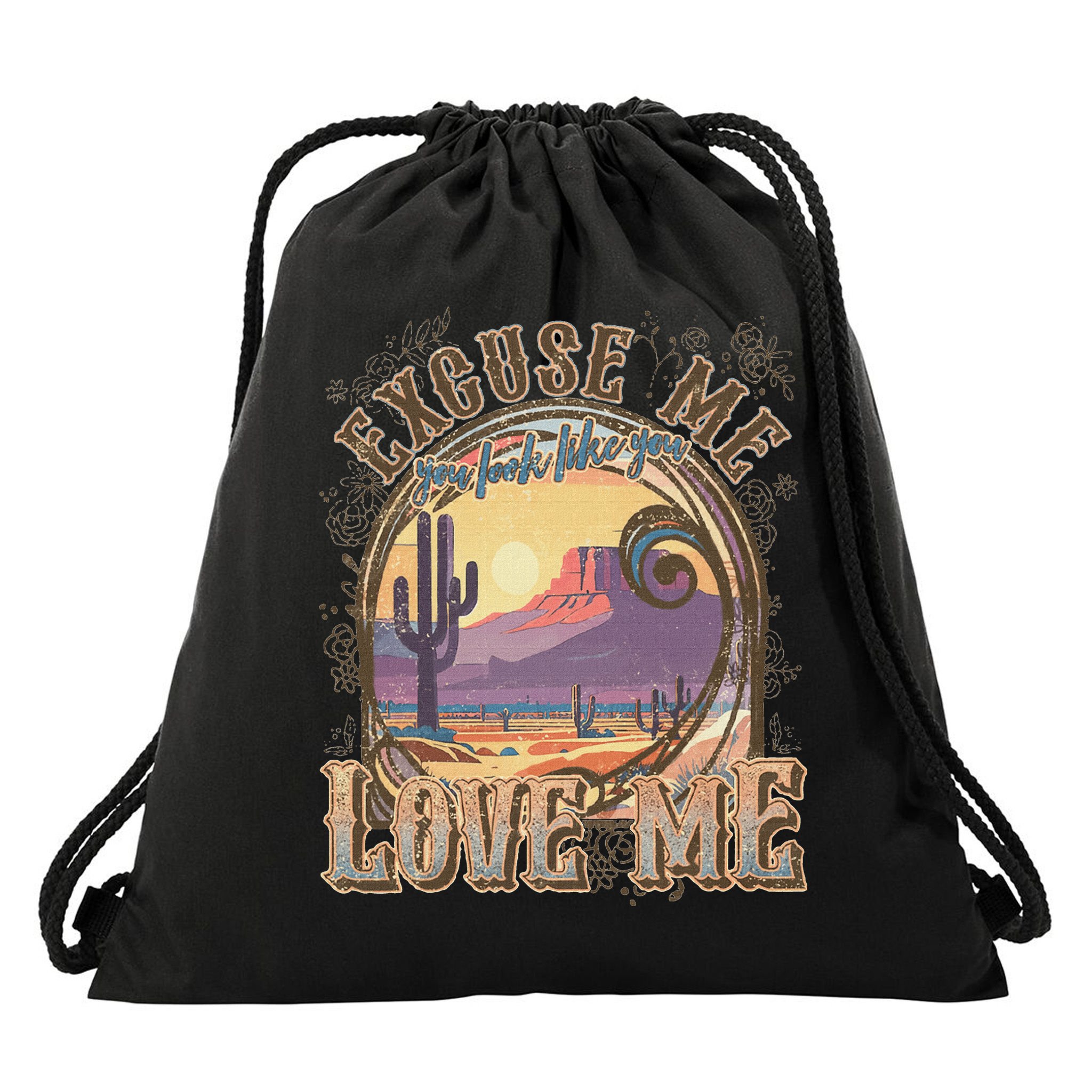 Excuse Me You Look Like You Love Me Drawstring Bag