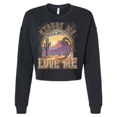 Excuse Me You Look Like You Love Me Cropped Pullover Crew