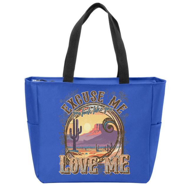 Excuse Me You Look Like You Love Me Zip Tote Bag