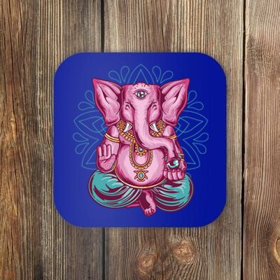 Elephant Meditating Yoga Meditation Dala Gift Coaster