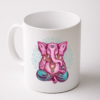 Elephant Meditating Yoga Meditation Dala Gift Coffee Mug