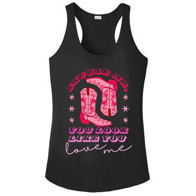 Excuse Me You Look Like You Love Me Ladies PosiCharge Competitor Racerback Tank