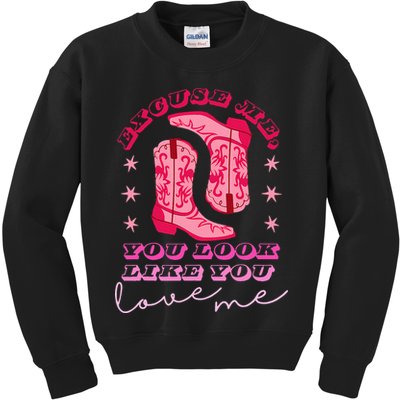 Excuse Me You Look Like You Love Me Kids Sweatshirt