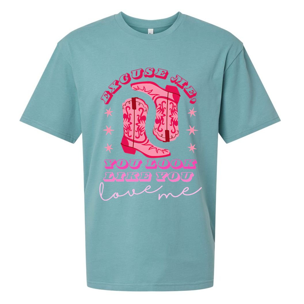 Excuse Me You Look Like You Love Me Sueded Cloud Jersey T-Shirt