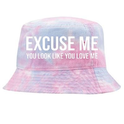 Excuse Me You Look Like You Love Me Tie-Dyed Bucket Hat