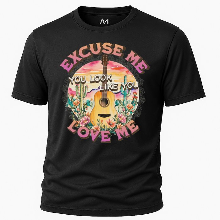 Excuse Me You Look Like You Love Me Retro Western Desert Cooling Performance Crew T-Shirt