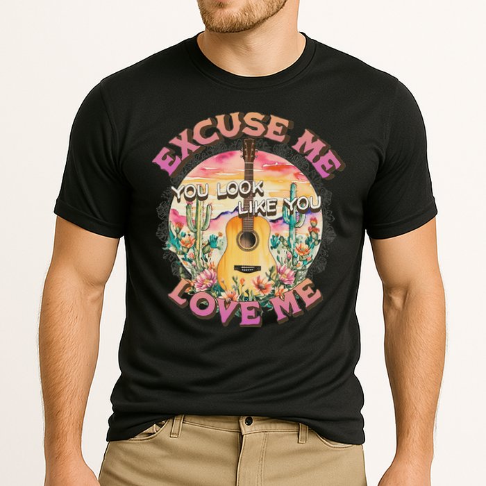 Excuse Me You Look Like You Love Me Retro Western Desert Cooling Performance Crew T-Shirt
