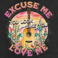 Excuse Me You Look Like You Love Me Retro Western Desert 11oz C Handle Ceramic Mug