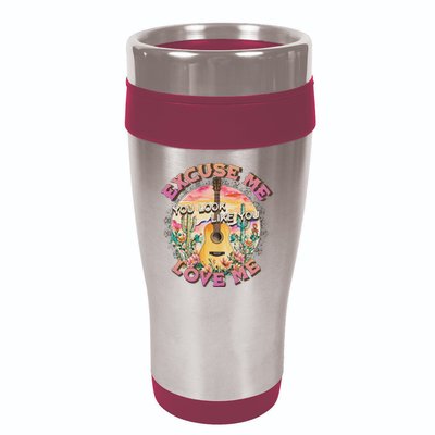 Excuse Me You Look Like You Love Me Retro Western Desert 16oz Travel Tumbler