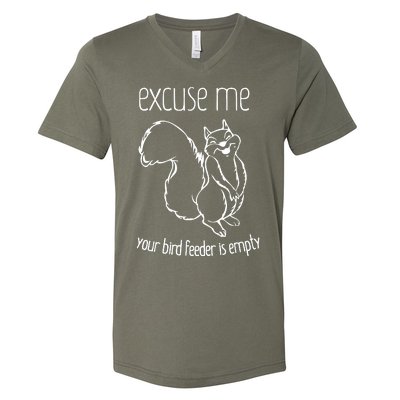 Excuse Me Your Bird Feeder Is Empty V-Neck T-Shirt