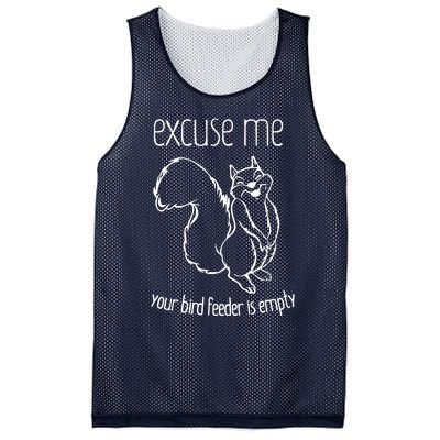 Excuse Me Your Bird Feeder Is Empty Mesh Reversible Basketball Jersey Tank