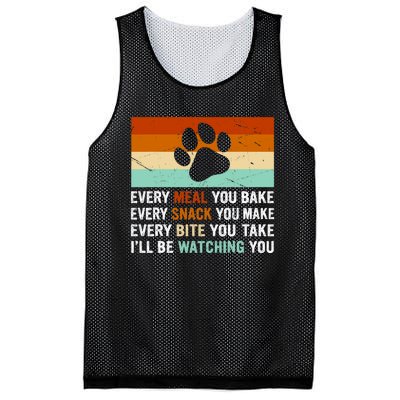 Every Meal You Make Every Bite You Take Ill Be Watching You Dog Lover Mesh Reversible Basketball Jersey Tank