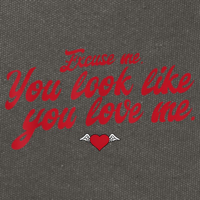 Excuse Me You Look Like You Love Me Funny Valentine’S Day Cotton Canvas Backpack