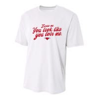 Excuse Me You Look Like You Love Me Funny Valentine’S Day Youth Performance Sprint T-Shirt