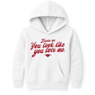 Excuse Me You Look Like You Love Me Funny Valentine’S Day Kids Hoodie