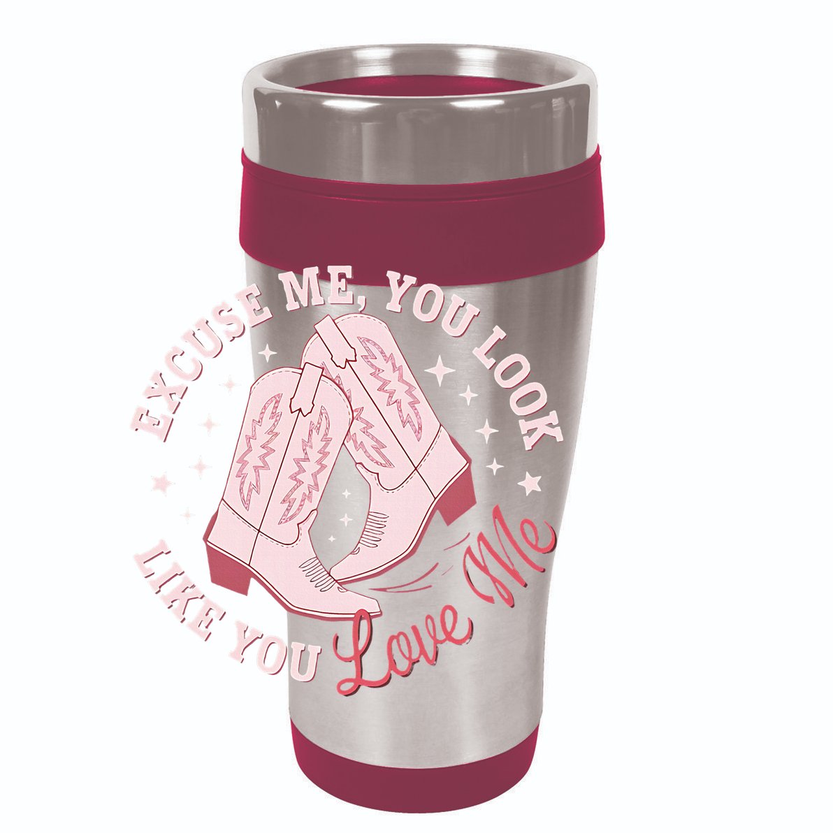 Excuse Me You Look Like You Love Me 12oz Stainless Steel Coffee Mug