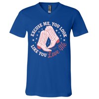 Excuse Me You Look Like You Love Me V-Neck T-Shirt
