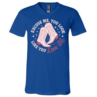 Excuse Me You Look Like You Love Me V-Neck T-Shirt