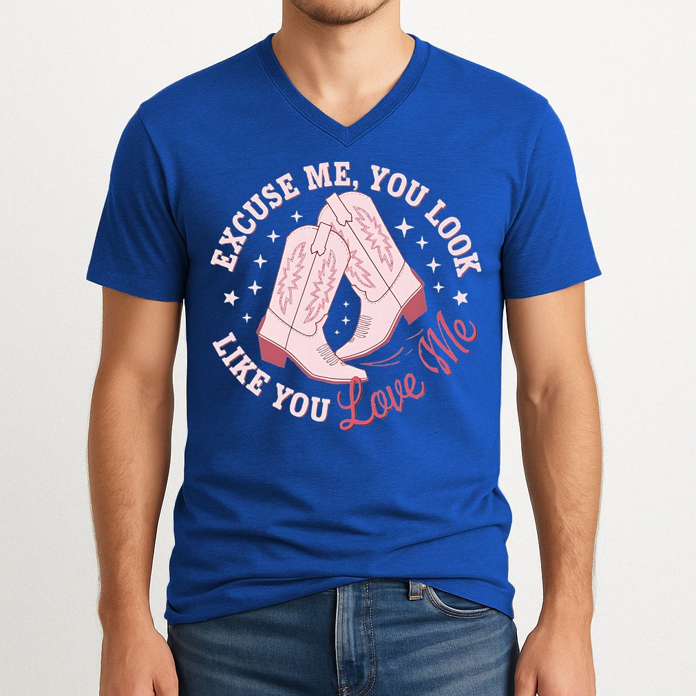 Excuse Me You Look Like You Love Me V-Neck T-Shirt