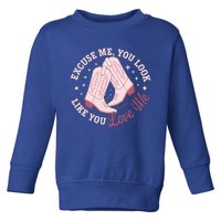 Excuse Me You Look Like You Love Me Toddler Sweatshirt