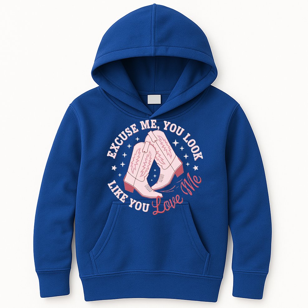 Excuse Me You Look Like You Love Me Kids Hoodie