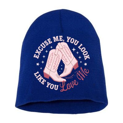 Excuse Me You Look Like You Love Me Short Acrylic Beanie