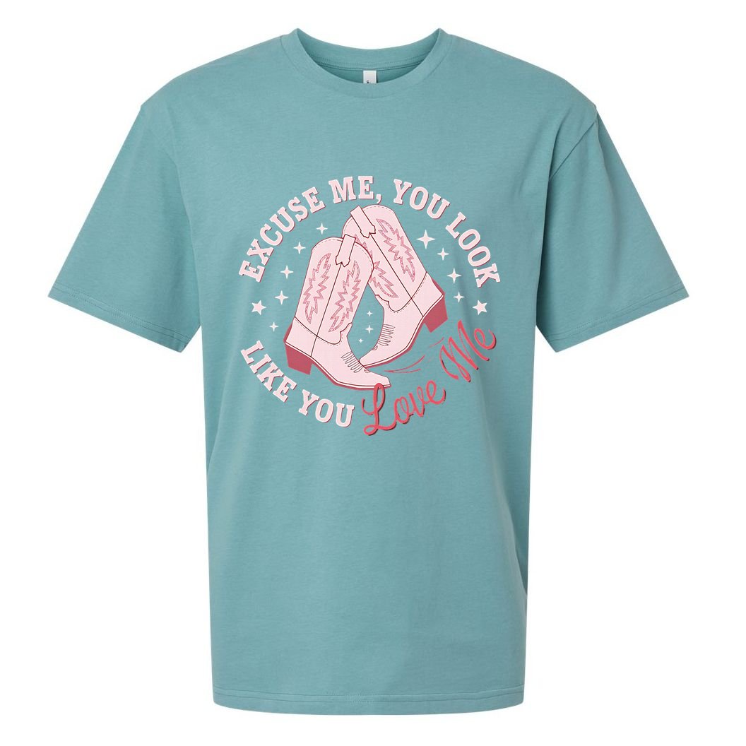 Excuse Me You Look Like You Love Me Sueded Cloud Jersey T-Shirt