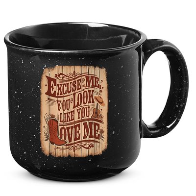 Excuse Me You Look Like You Love Me Western 15oz Campfire Ceramic Mug