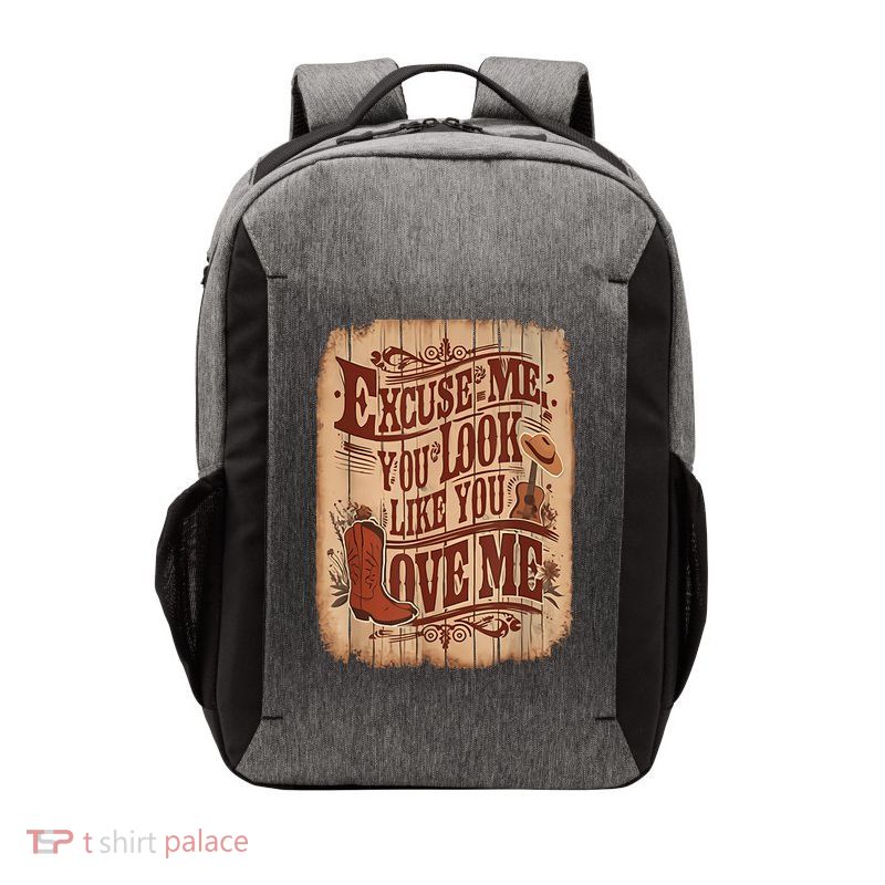 Excuse Me You Look Like You Love Me Western Vector Backpack