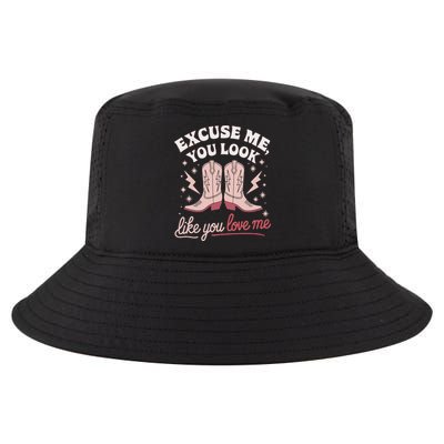 Excuse Me You Look Like You Love Me Western Cool Comfort Performance Bucket Hat