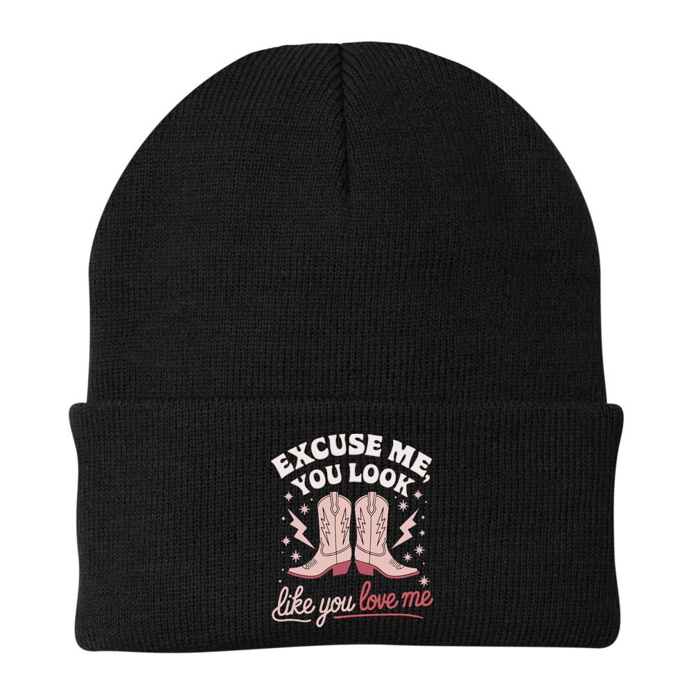 Excuse Me You Look Like You Love Me Western Beanie