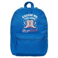 Excuse Me You Look Like You Love Me Western 16 in Basic Backpack