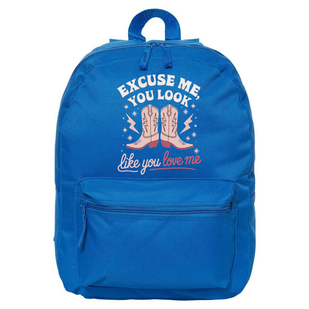 Excuse Me You Look Like You Love Me Western 16 in Basic Backpack